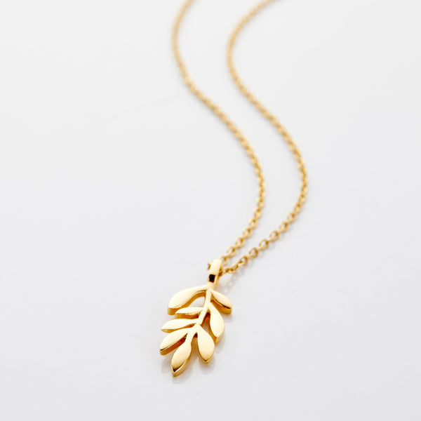 Hanging Olive Branch Necklace - Nominal
