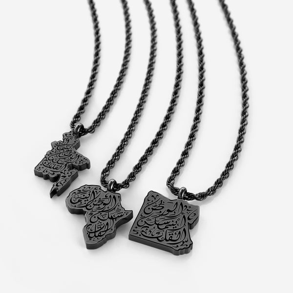 "Home is Where the Heart is" Map Necklace | Men - Nominal