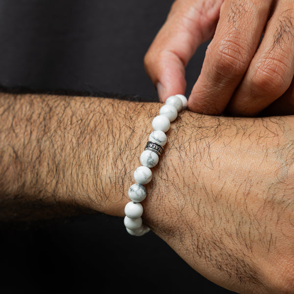 Snow | Stone Bead Bracelet - Nominal